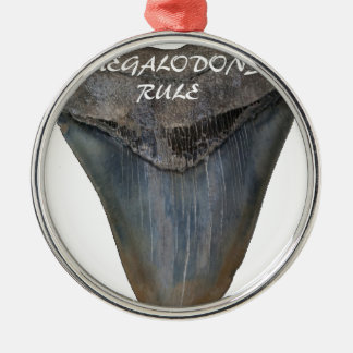 Ornement Métallique Dent de requin de Megalodon