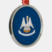 Ornement Métallique Design de Louisiana State Flag (Droite)