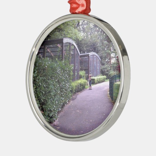 Ornement Métallique deux enfants dans le parc (Gauche)