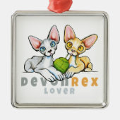 Ornement Métallique Devon Rex Lover (Devant)