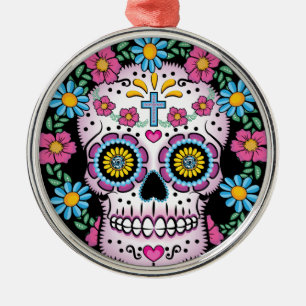 Ornement Métallique Dia de los Muertos