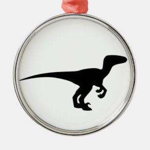 Ornement Métallique Dinosaure Raptor, conception de Dino