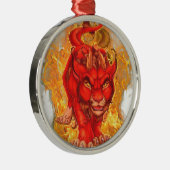 Ornement Métallique dragon-lion (Droite)