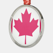 Ornement Métallique Drapeau canadien (Gauche)