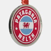 Ornement Métallique Drapeau de Gallois de Patagonia (Droite)