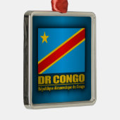 Ornement Métallique Drapeau de la République démocratique du Congo (Droite)