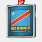 Ornement Métallique Drapeau de la République démocratique du Congo (Gauche)