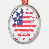 Ornement Métallique Drapeau des États-Unis d'Amérique (Gauche)