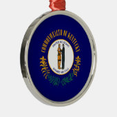 Ornement Métallique Drapeau d'État du Kentucky (Droite)