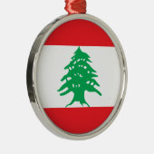 Ornement Métallique Drapeau du Liban (Droite)