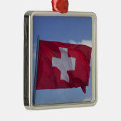 Ornement Métallique Drapeau suisse RF) (Droite)