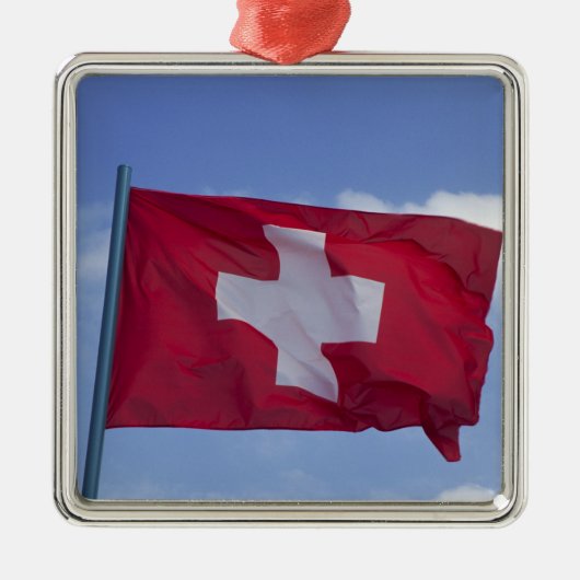 Ornement Métallique Drapeau suisse RF) (Devant)