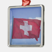 Ornement Métallique Drapeau suisse RF) (Gauche)