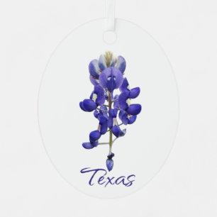 Ornement métallique du Texas Bluebonnet