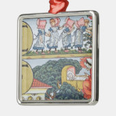 Ornement Métallique E-F, d'un alphabet basé sur des comptines (Gauche)