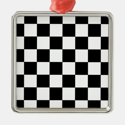 Ornement Métallique Échecboard (Devant)