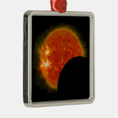 Ornement Métallique Éclipse solaire en cours (Droite)