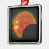 Ornement Métallique Éclipse solaire en cours (Gauche)