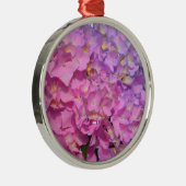 Ornement Métallique Elégantes hydrangées florales violettes rose (Droite)