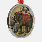 Ornement Métallique éléphant de exécution ancien (Droite)