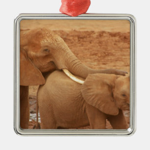 Ornement Métallique éléphant personnalisé personnalisable diy Annivers