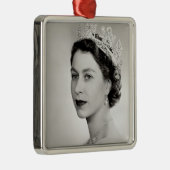 Ornement Métallique Elizabeth II, Reine du Royaume-Uni (Droite)
