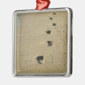 Ornement Métallique Empreintes de pas à côté de la mer (Gauche)