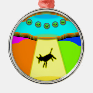 Ornement Métallique Enlèvement d'Aliens