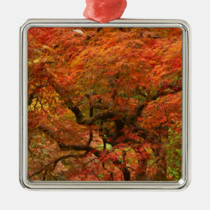 Ornement Métallique érable japonais en couleur d'automne