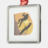 Ornement Métallique Escalade de roche de couples (Gauche)