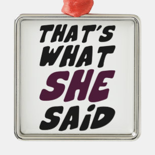 Ornement Métallique Est ce ce qu'elle a dit