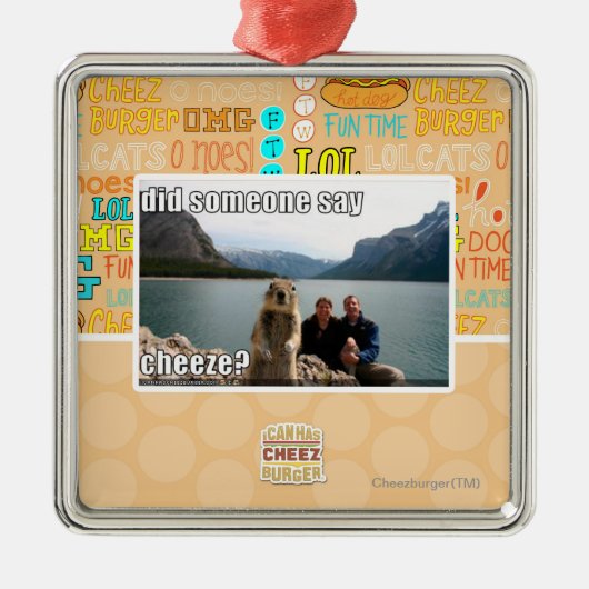 Ornement Métallique Est-ce que quelqu'un a dit le cheeze ? (Devant)