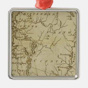 Ornement Métallique État du Vermont dessiné et gravé