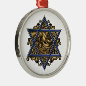 Ornement Métallique Étoile de David Gold (Droite)