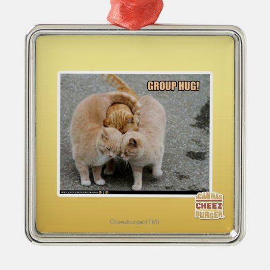 Ornement Métallique étreinte de groupe (Devant)