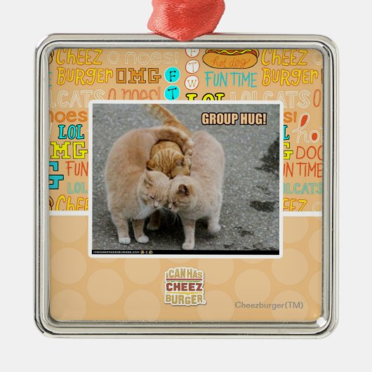 Ornement Métallique étreinte de groupe (Devant)