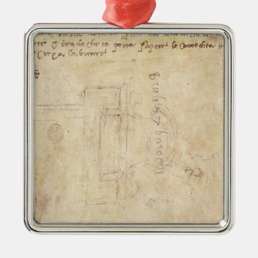 Ornement Métallique Étude architecturale avec des notes (Devant)