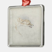 Ornement Métallique Étude d'un Fox de acroupissement, faisant face au (Gauche)