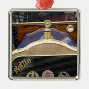 Ornement Métallique Europe, Irlande, Dublin. Vintage auto, blanc 2