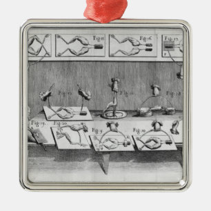 Ornement Métallique Expérience sur des grenouilles