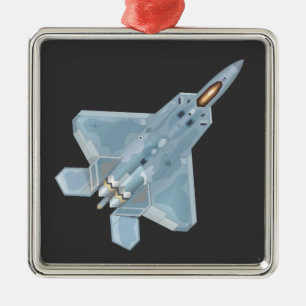 Ornement Métallique F-22 Raptor