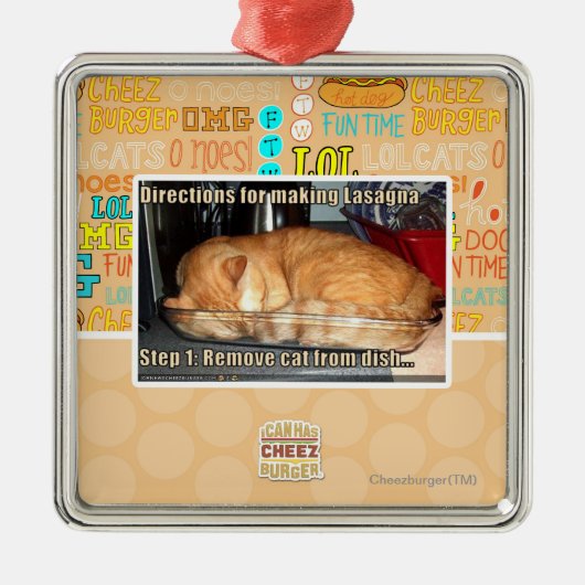 Ornement Métallique Fabrication du lasagne (Devant)