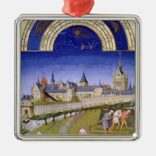 Ornement Métallique Fascimile de juin : Fenaison