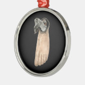 Ornement Métallique Faux Pied (Gauche)