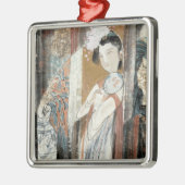 Ornement Métallique Femme avec l'épingle à cheveux florale (Gauche)