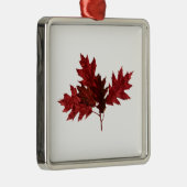 Ornement Métallique Feuille de chêne rouge (Droite)
