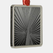 Ornement Métallique Feuille de palme chromé Art déco (Droite)