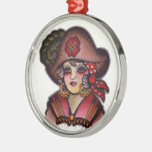 Ornement Métallique Fille de pirate (Gauche)