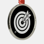 Ornement Métallique Flèche sur une cible ronde (Droite)