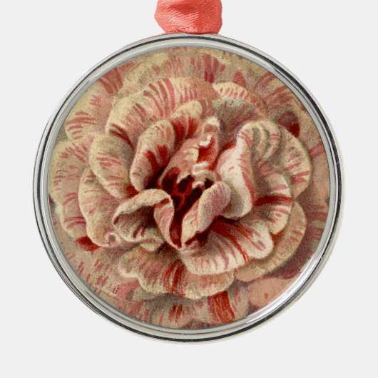 Ornement Métallique Fleur vintage (Devant)